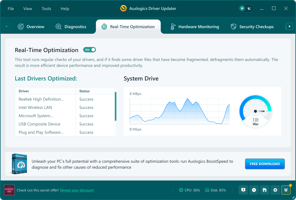 screenshot of Driver Updater